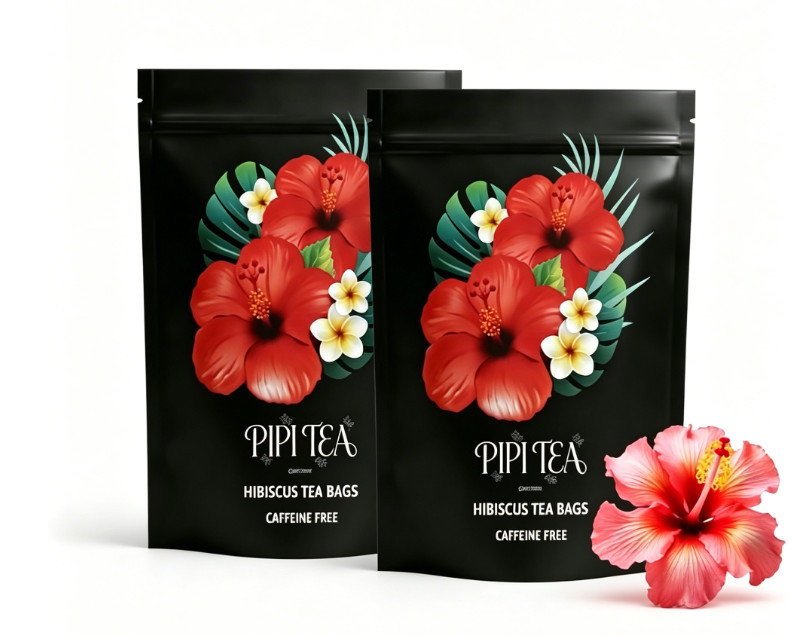 Pipi Hibiscus Tea,100% Natural, Caffeine-free, Loose-leaf Tea，30+ Servings * 1-3