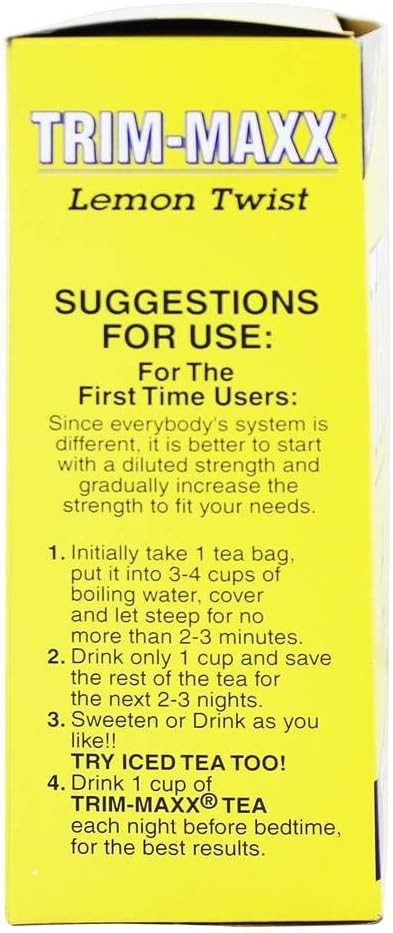 Diet Trim-Maxx Tea Lemon, 60 Count