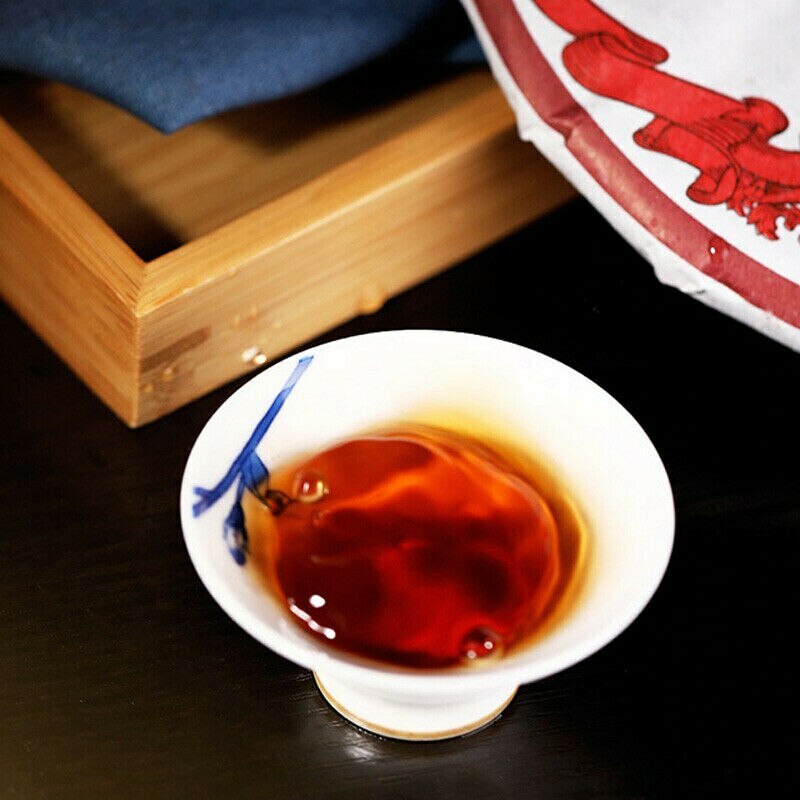 2019 Haiwan Lao Tong Zhi Old Comerade 7578 Ripe Puer Pu’er Pu-erh Tea Cake 357g