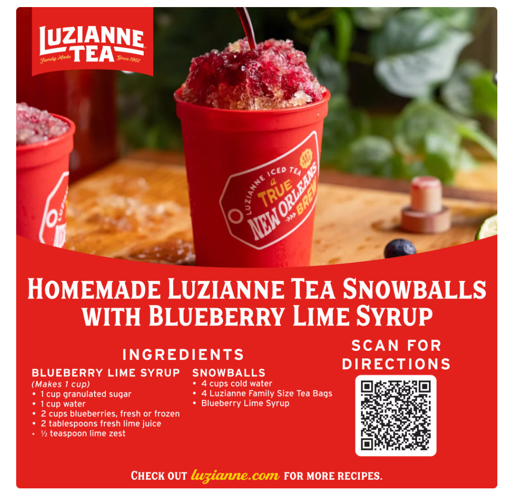 Luzianne Decaffeinated Black Iced Tea Bags, 48 Count free shipping!!!