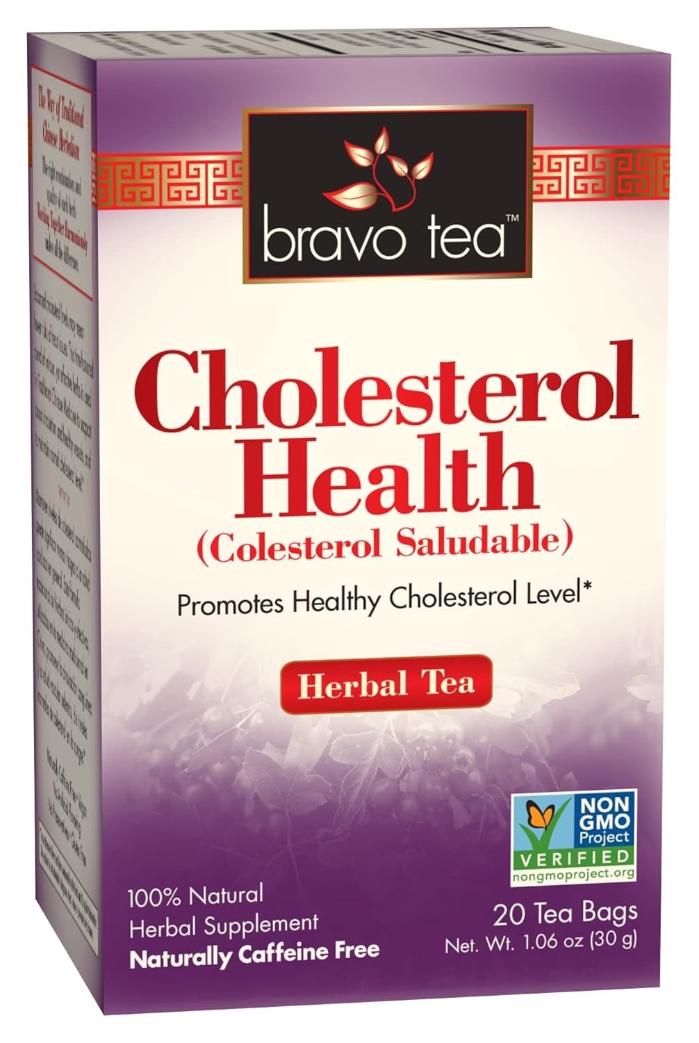 Bravo Tea Cholesterol Health Herbal Tea 20 pckts (Pack of 6)