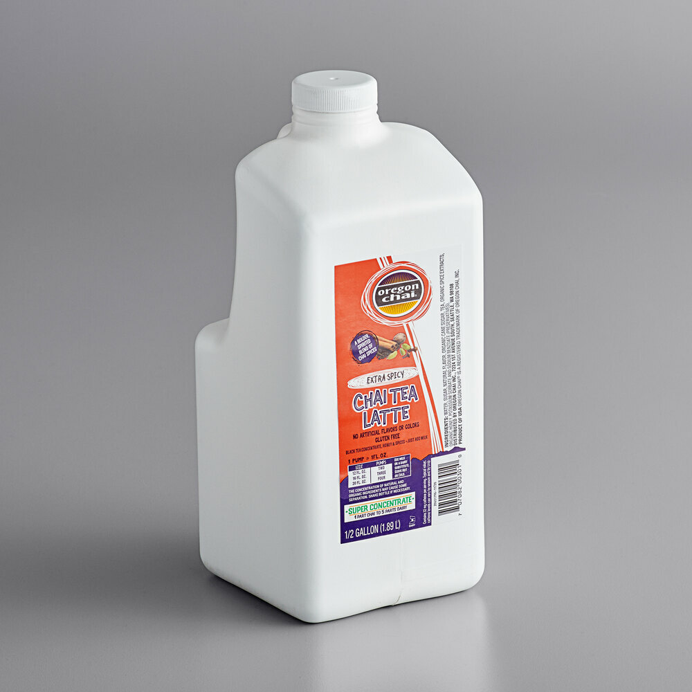 Oregon Chai 1/2 Gallon Extra Spicy Chai 5:1 Super Concentrate