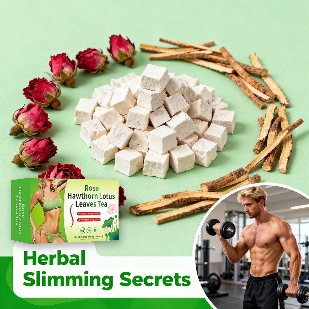 Rose Hawthorn Lotus Leaves Tea Management Healthy Body Shape 5g Per Pack