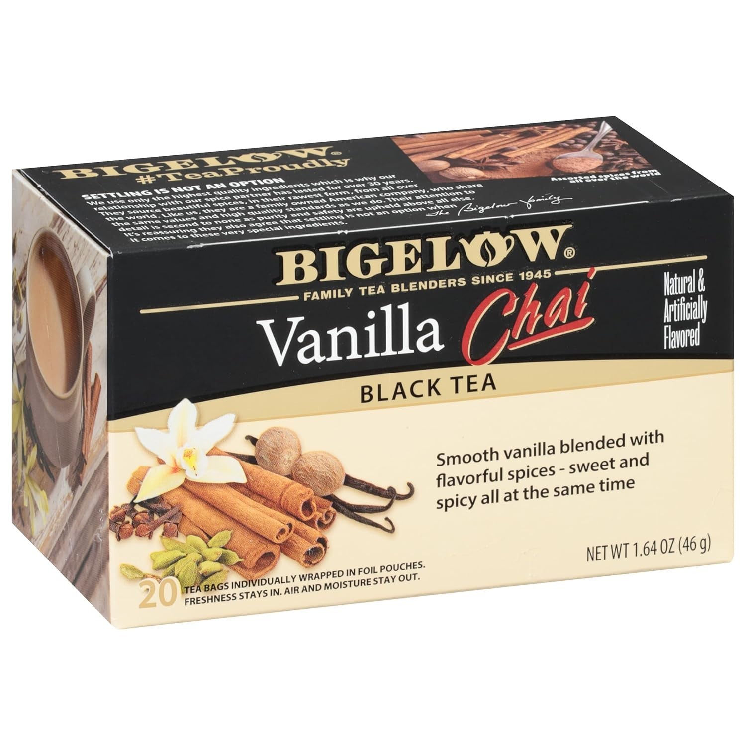 Chai Indulgence: Bigelow Vanilla Chai Black Tea 120 Count for A Treat Anytime