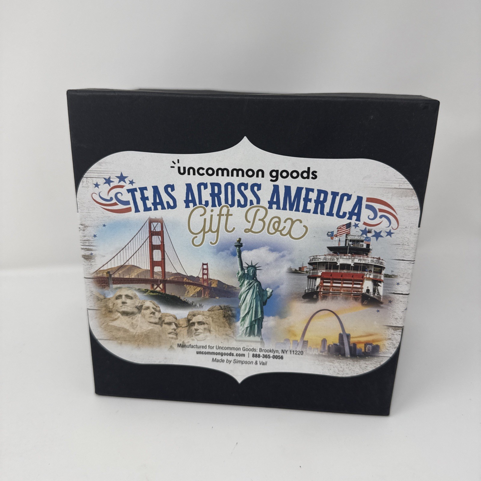 Uncommon Goods Teas Across America Gift Box 7 Tea Sampler Pack