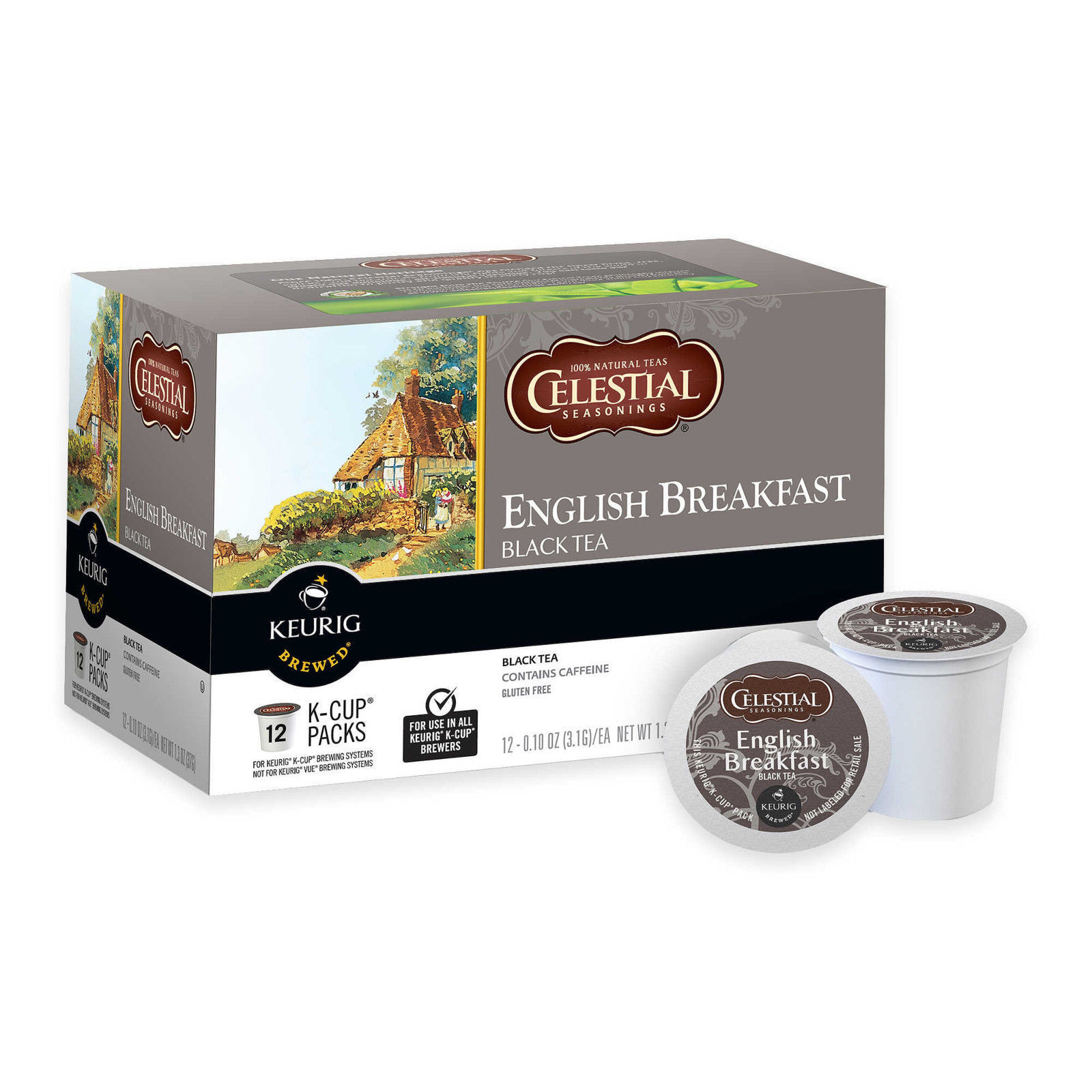 Celestial Seasonings English Breakfast Tea 12 to 168 K cups Pick Any Quantity
