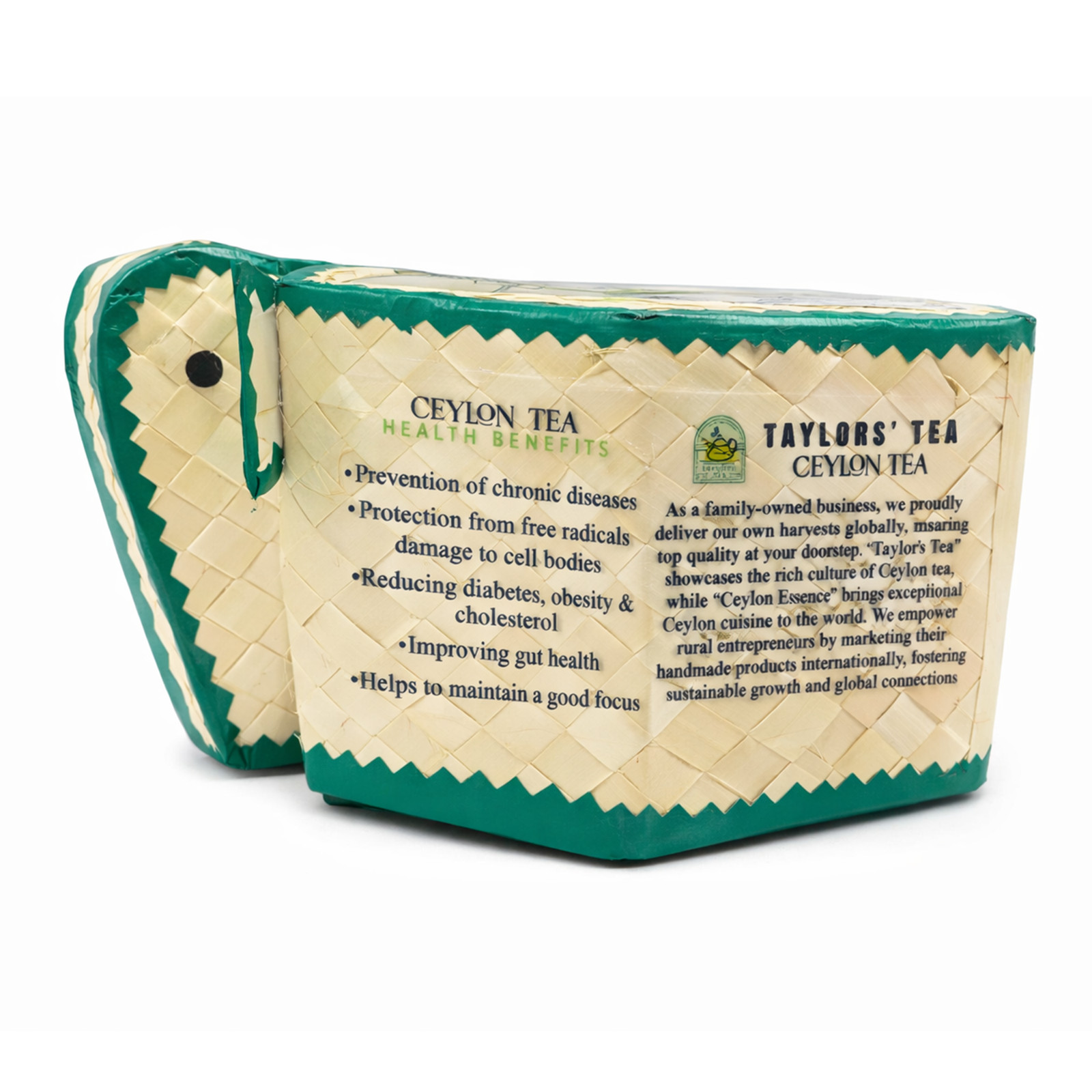 Ceylon Black Tea & Spice Kit DIY Masala Chai Gift Set 2 Handwoven Boxes