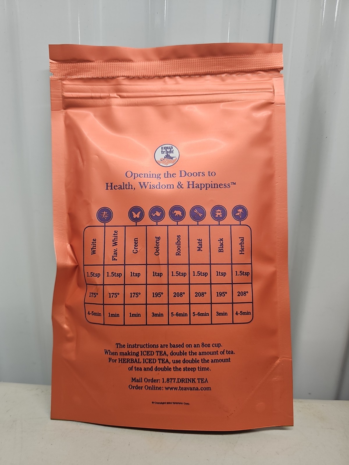 BRAND NEW SEALED BAG ORIGINAL TEAVANA EARL GREY CRÈME FLAVORED BLACK TEA
