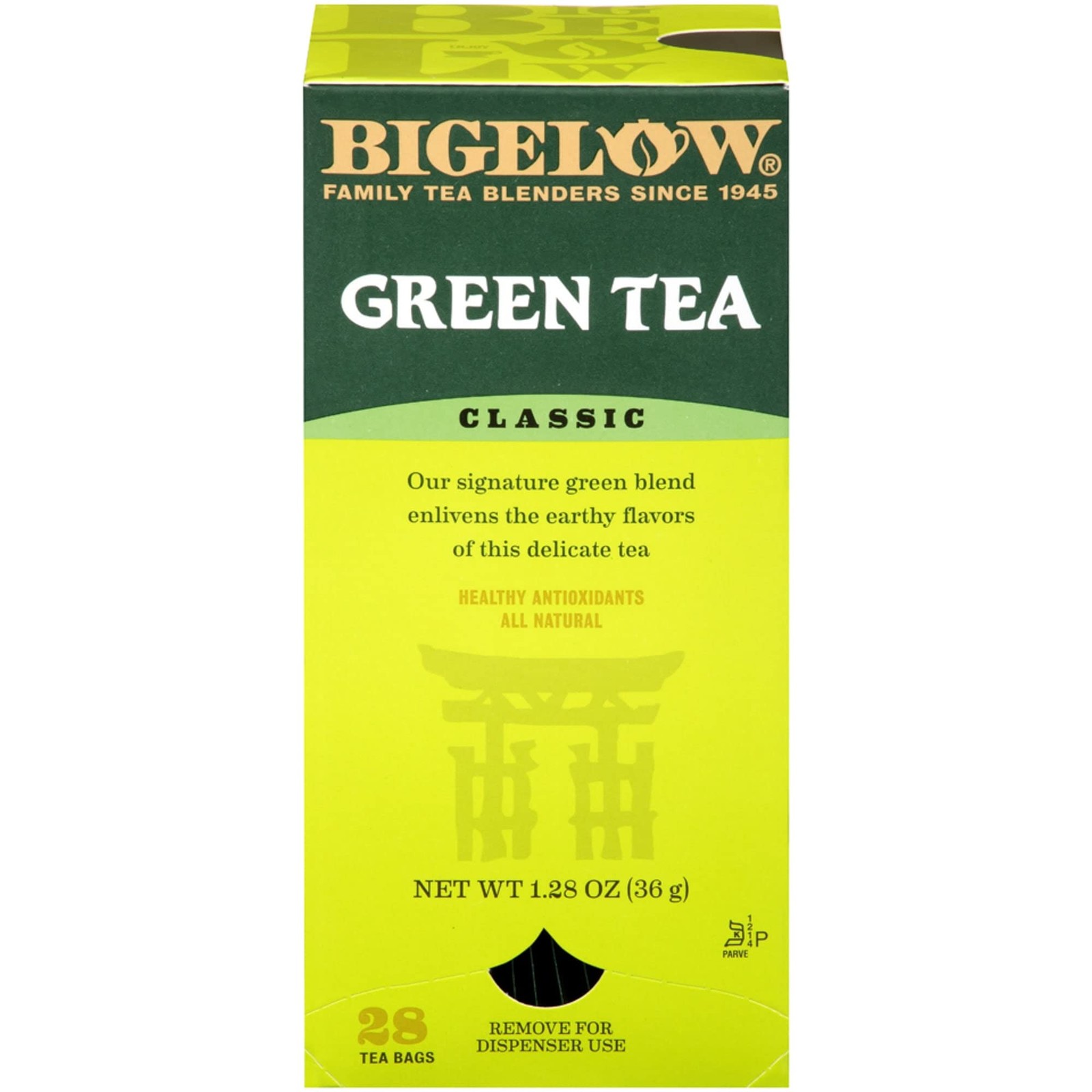 Green Tea Bags, Box Of 28 Bags