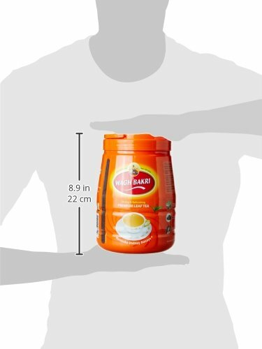 Wagh Bakri Premium Leaf Tea -Loose Leaves Jar-Great Taste From India-1KG -FreeS