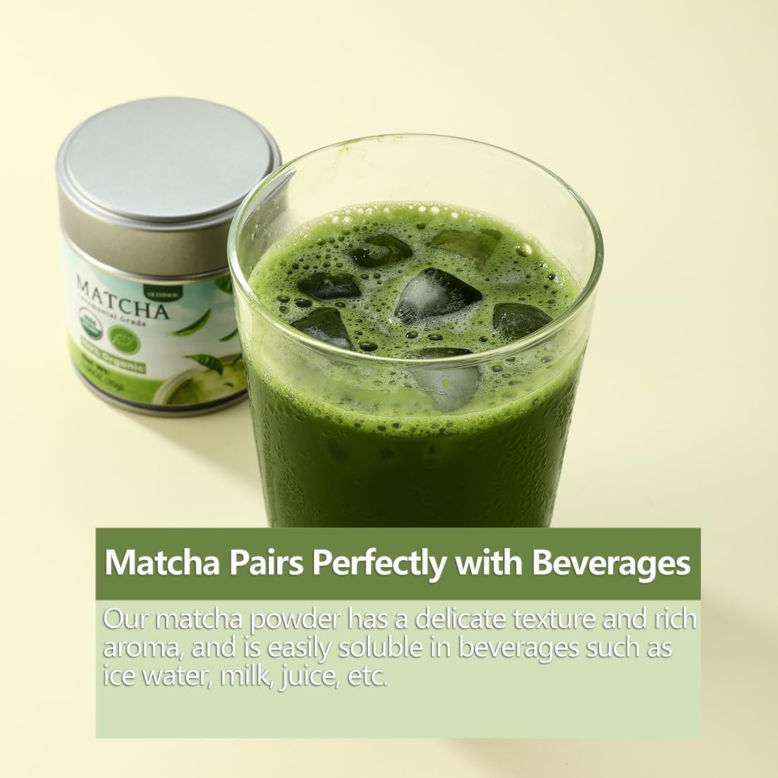 Ceremonial Grade Matcha Green Tea Powder 100% Organic Vegan Gluten Free 30g