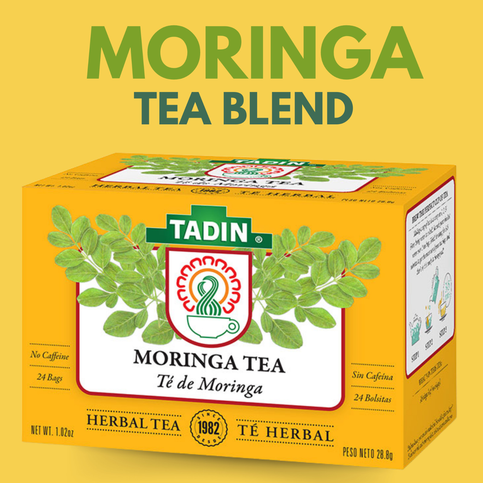 TADIN MORINGA 24 BAGS 1.02oz (Pack of 6)