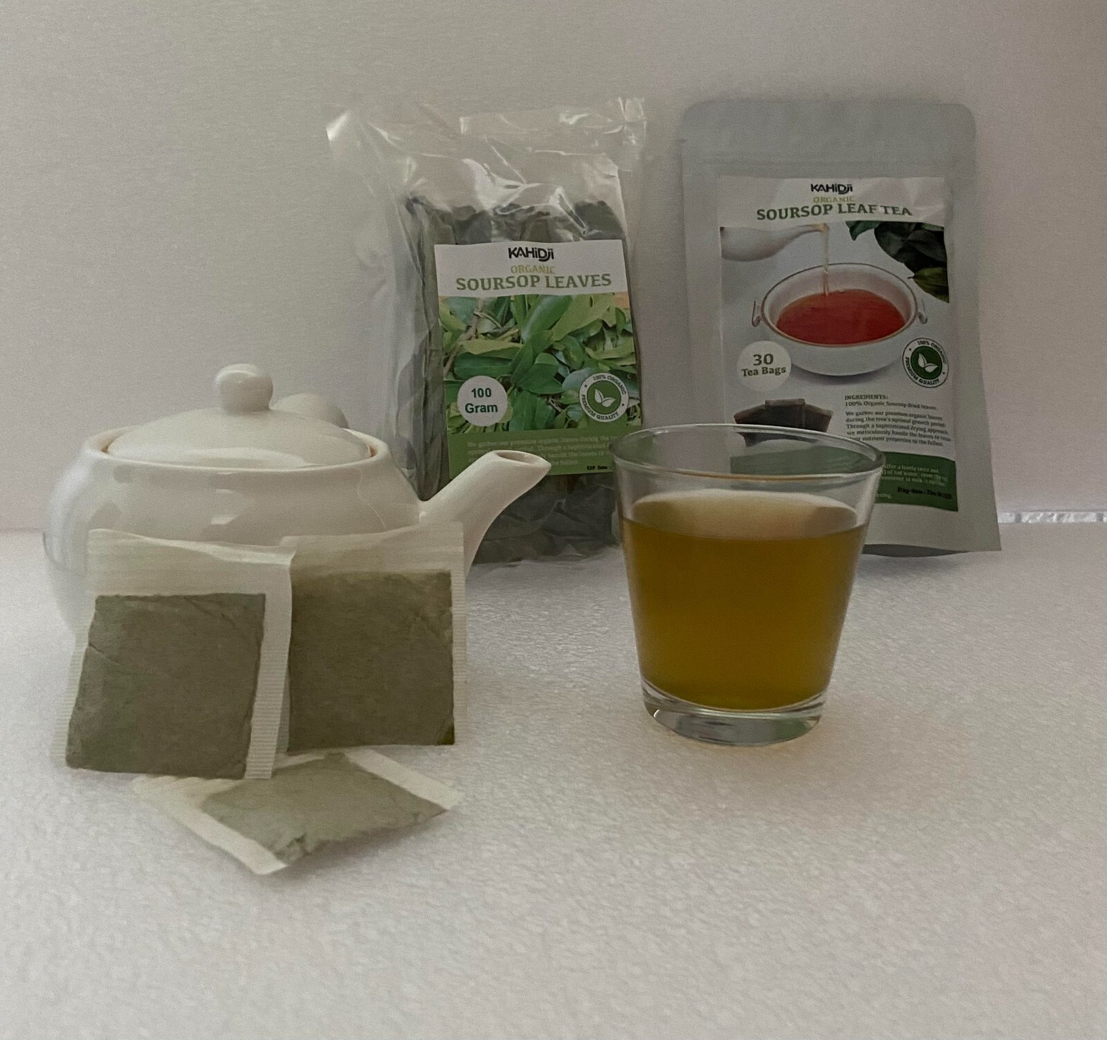 Organic Combo Soursop 100% Pure Leaves Tea Pack of 30 Bags &Soursop Leaves 100 g