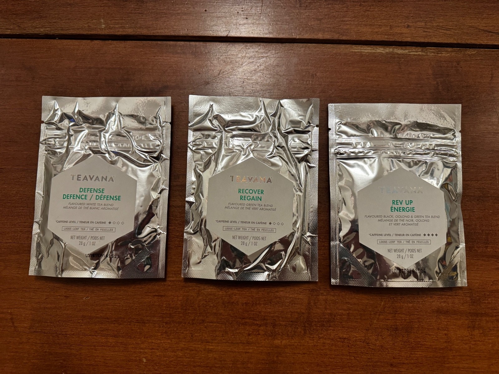 Teavana Tea, Discontinued Loose Leaf, New, Rare! 3 one ounce silver unopened bag
