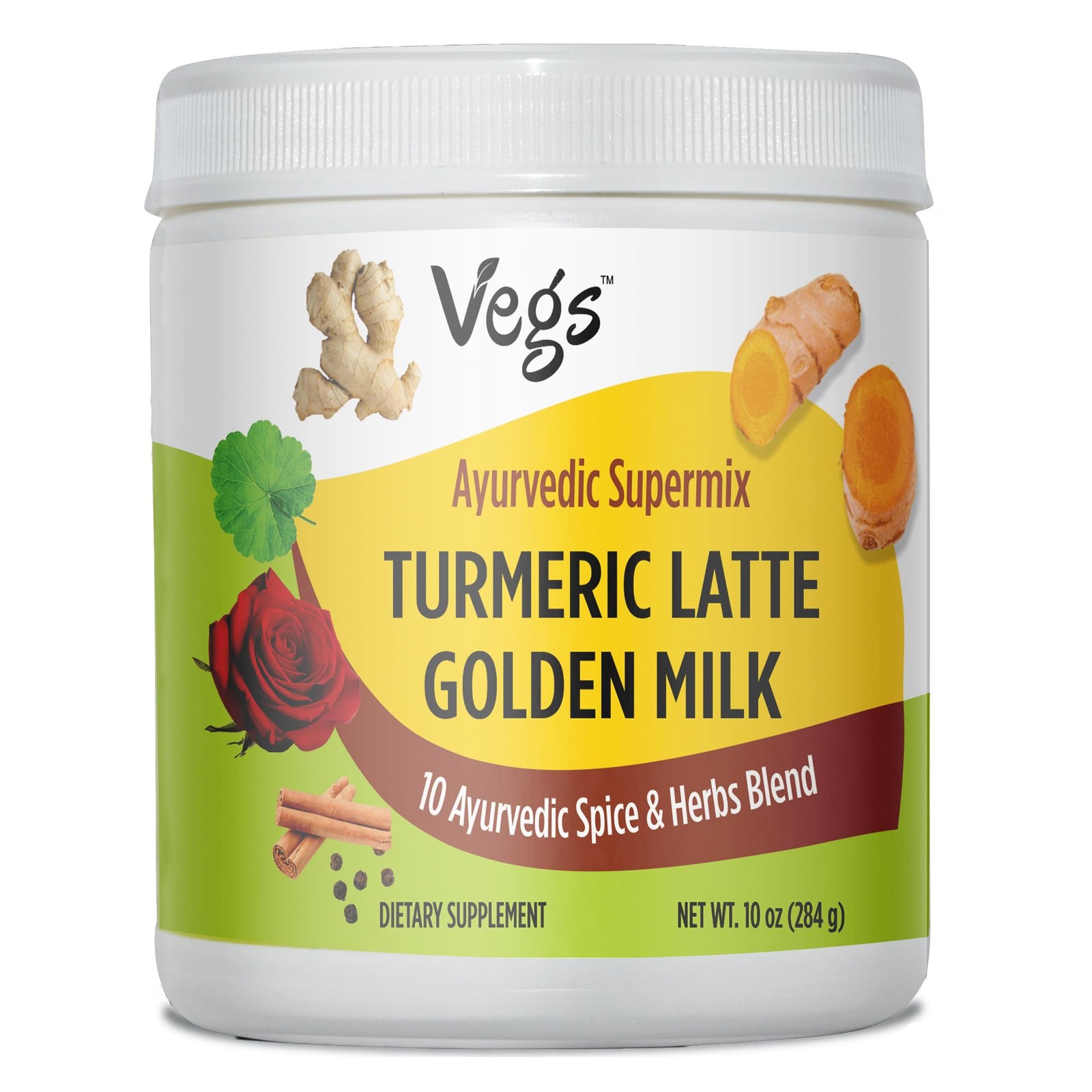 Turmeric Latte Golden Milk – Ayurvedic Super Spice Mix Golden Milk with Turme…