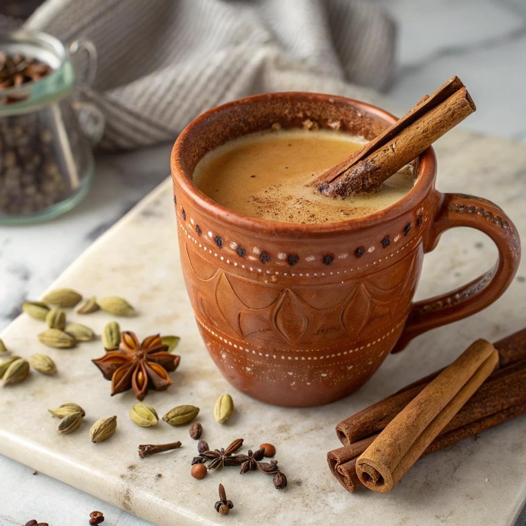 Blue Lotus Chai Tea – Fully Organic Traditional Masala – Makes 2 Ounce