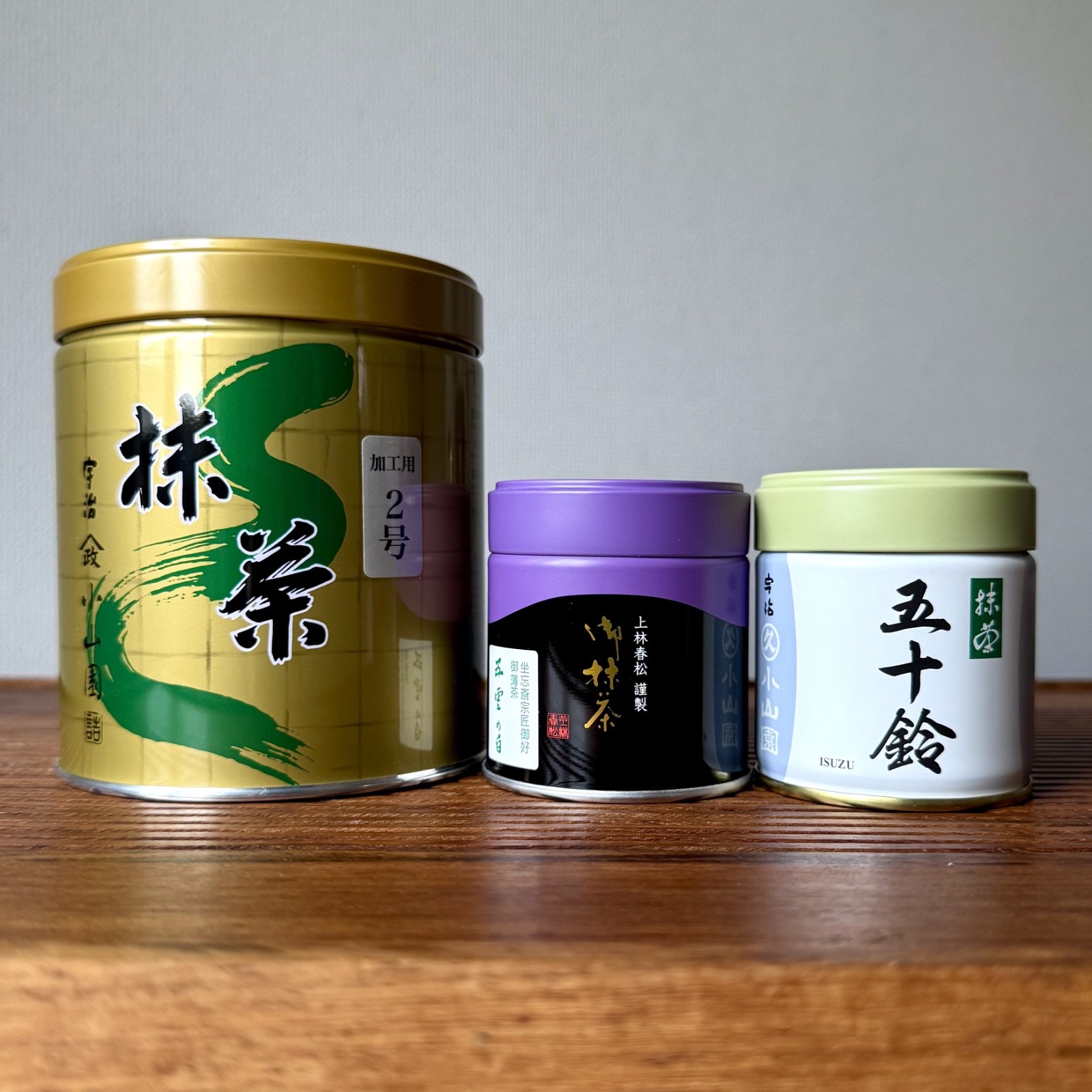 Uji Matcha Green Tea Powder Set of 3 Yamamasa Koyamaen Kanbayashi Japan