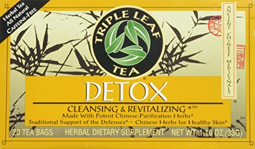 Triple Leaf Detox Tea,Chinese Purification Herbs Support of the Defenses-20 bags