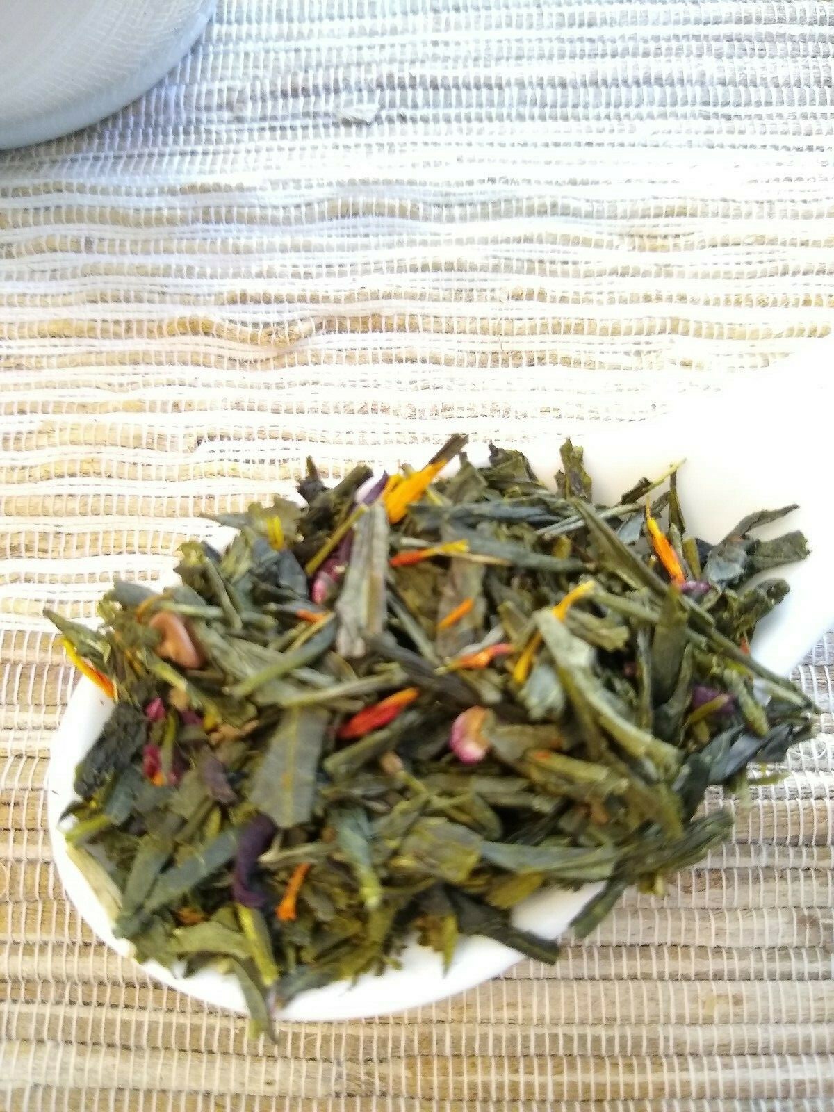 Pomegranate Organic Green Tea loose leaf or tea bags Sencha Green Tea