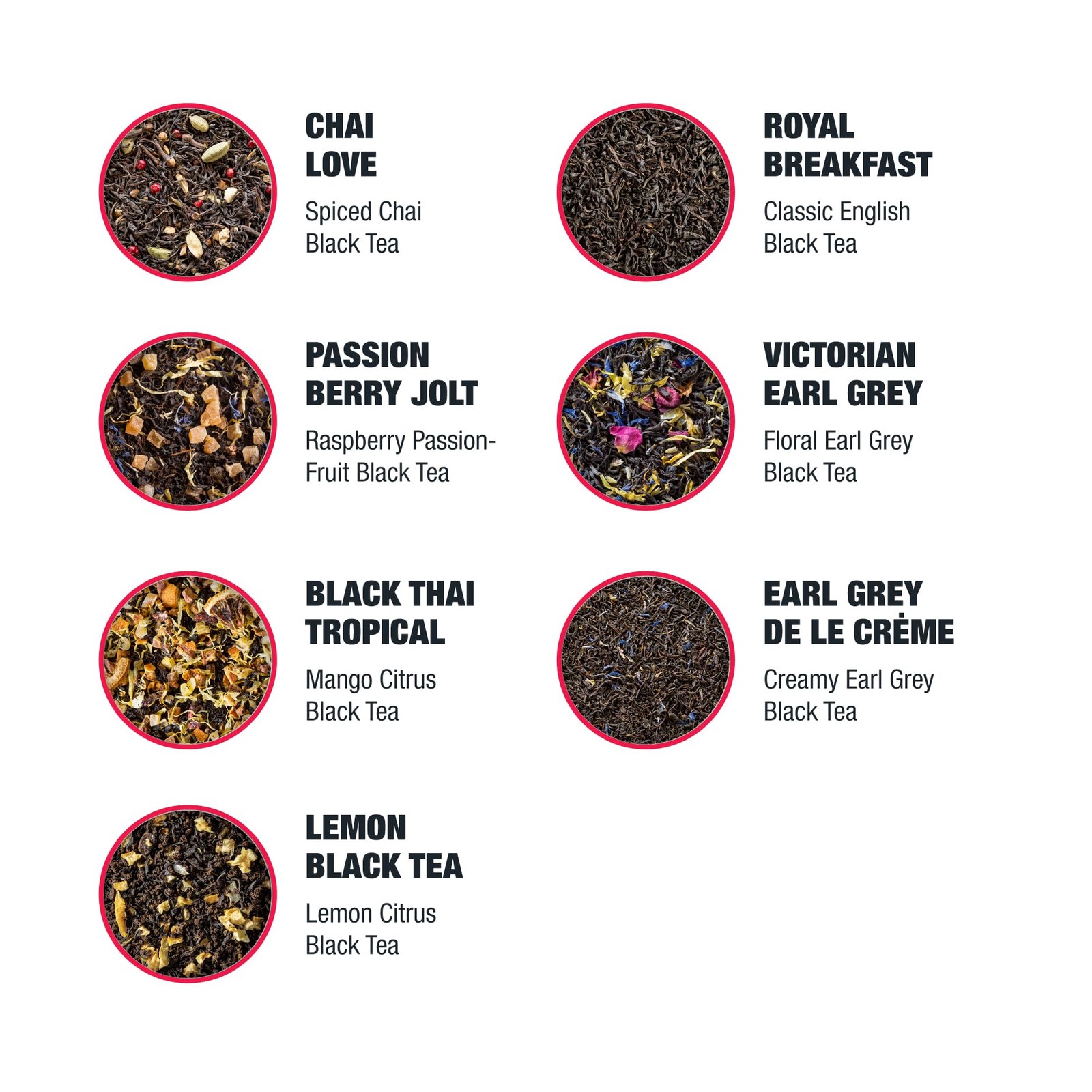 – Black Sampler Dry Flight Set, Loose Leaf, High Caffeine, Makes Hot & Iced, …