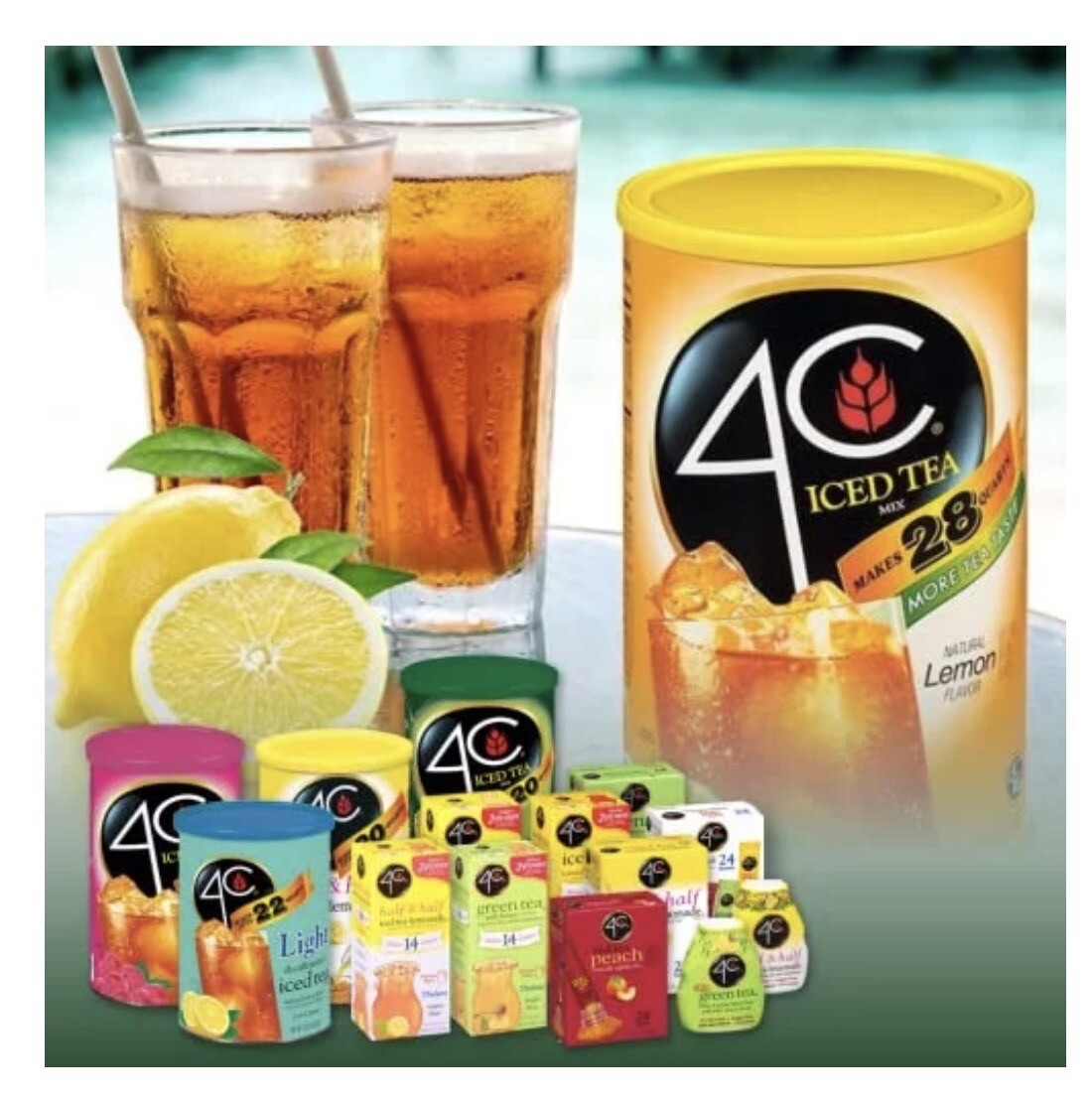 4C Half & Half Iced Tea Lemonade Mix- Sugar Free 24 pkts
