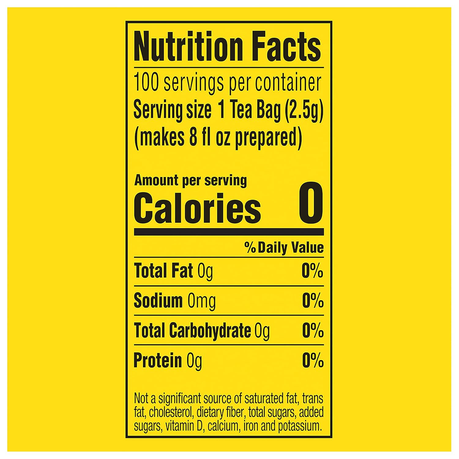Black Tea Bags, Hot or Iced Tea Bags, 100 Total Count