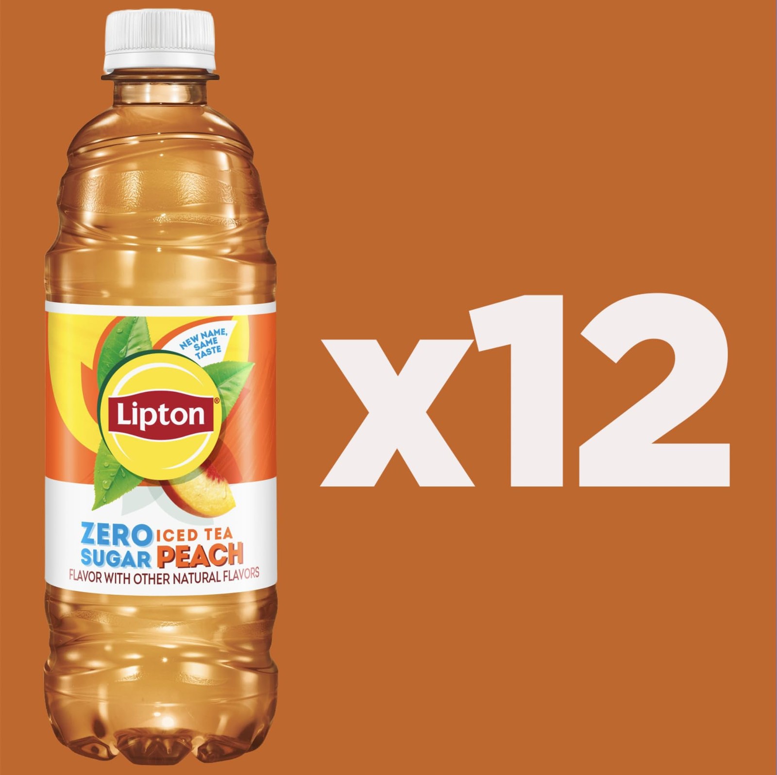 Diet Peach Iced Tea, 16.9 Fl Oz Bottles Pack of 12
