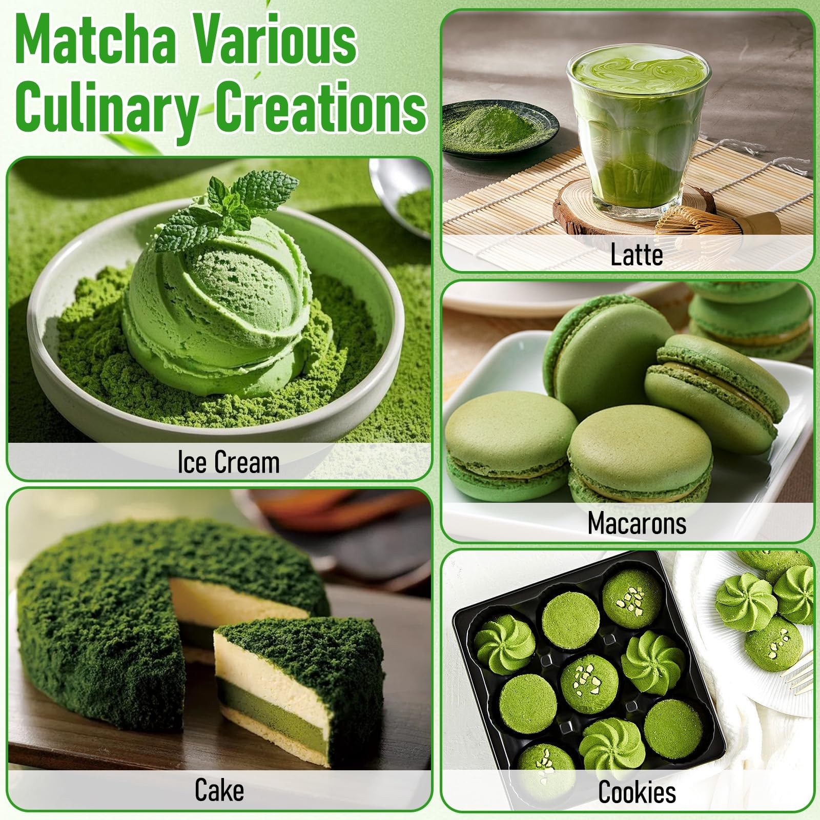 3Pcs Ceremonial Grade Matcha Whisk Set with Bamboo Matcha Whisk, Scoop & Spoo…