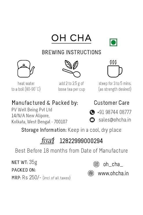 OH CHA – Masala Tea | Kadak CTC Tea with Natural Ingredients 35g.