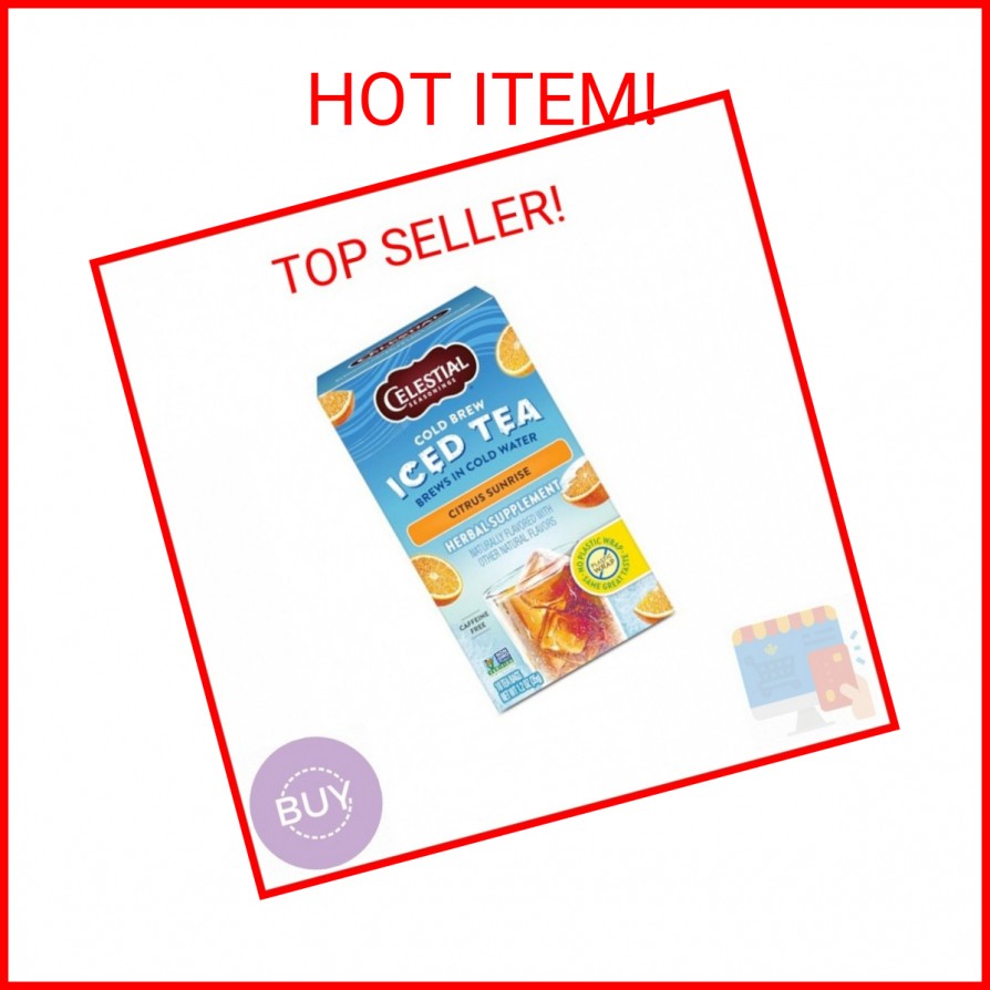 Celestial Seasonings Cold Brew Citrus Sunrise Iced Tea 18 tea bags