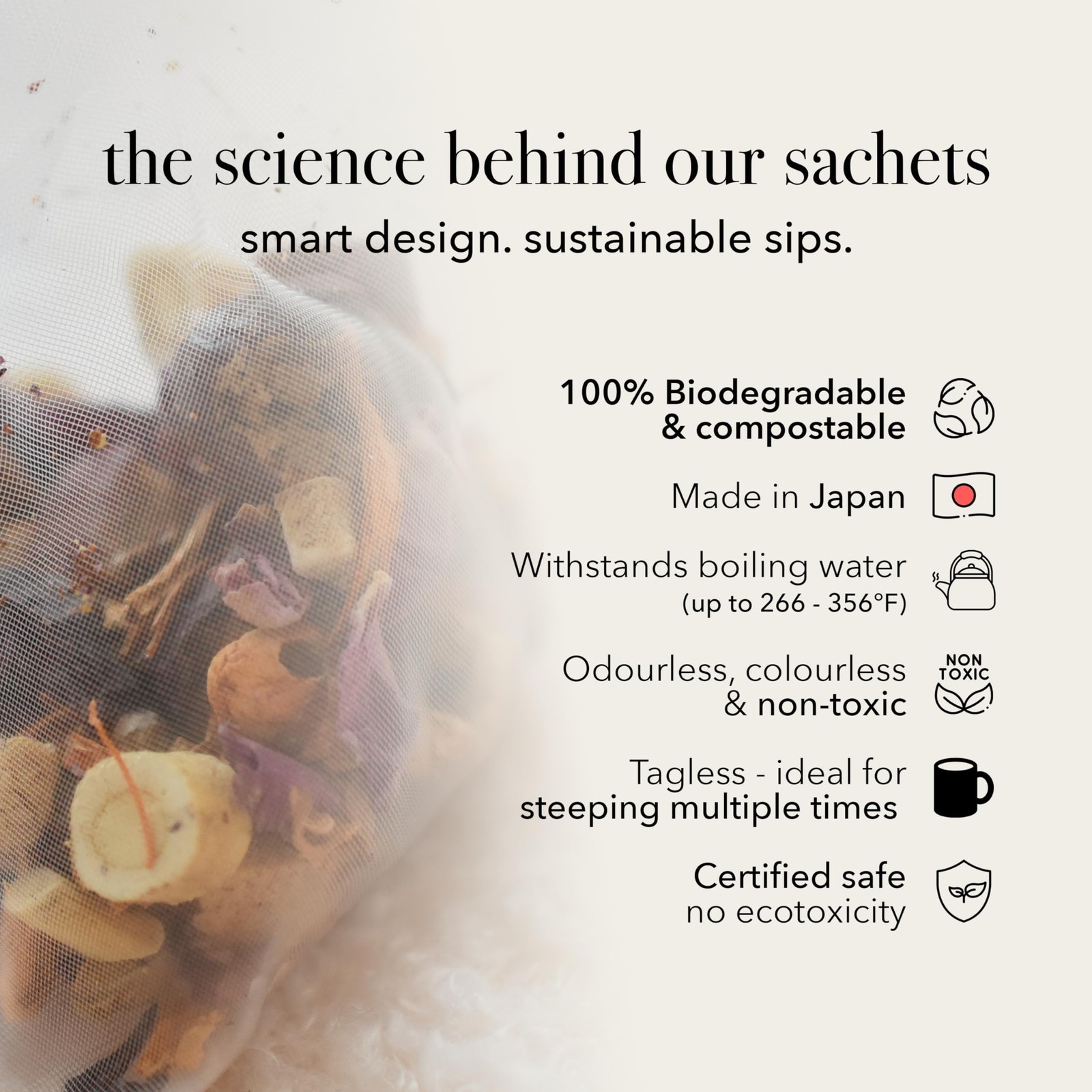 Qìsane Organic Honeysuckle Tea Bags with Chinese Medicinal Plants – Dried Hon…