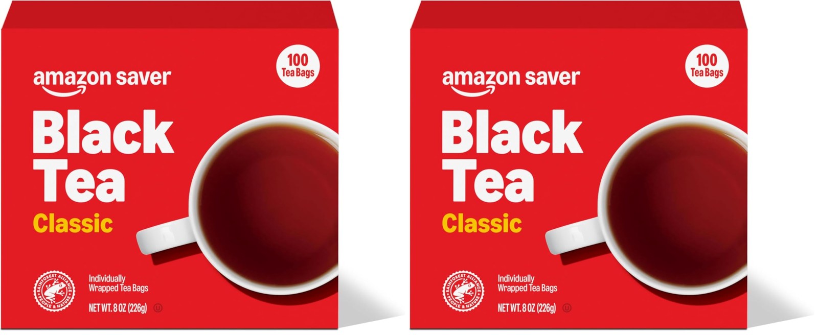Amazon Saver, Classic Black Tea, 8 Oz, 100 Ct (Pack of 100 Count 2)