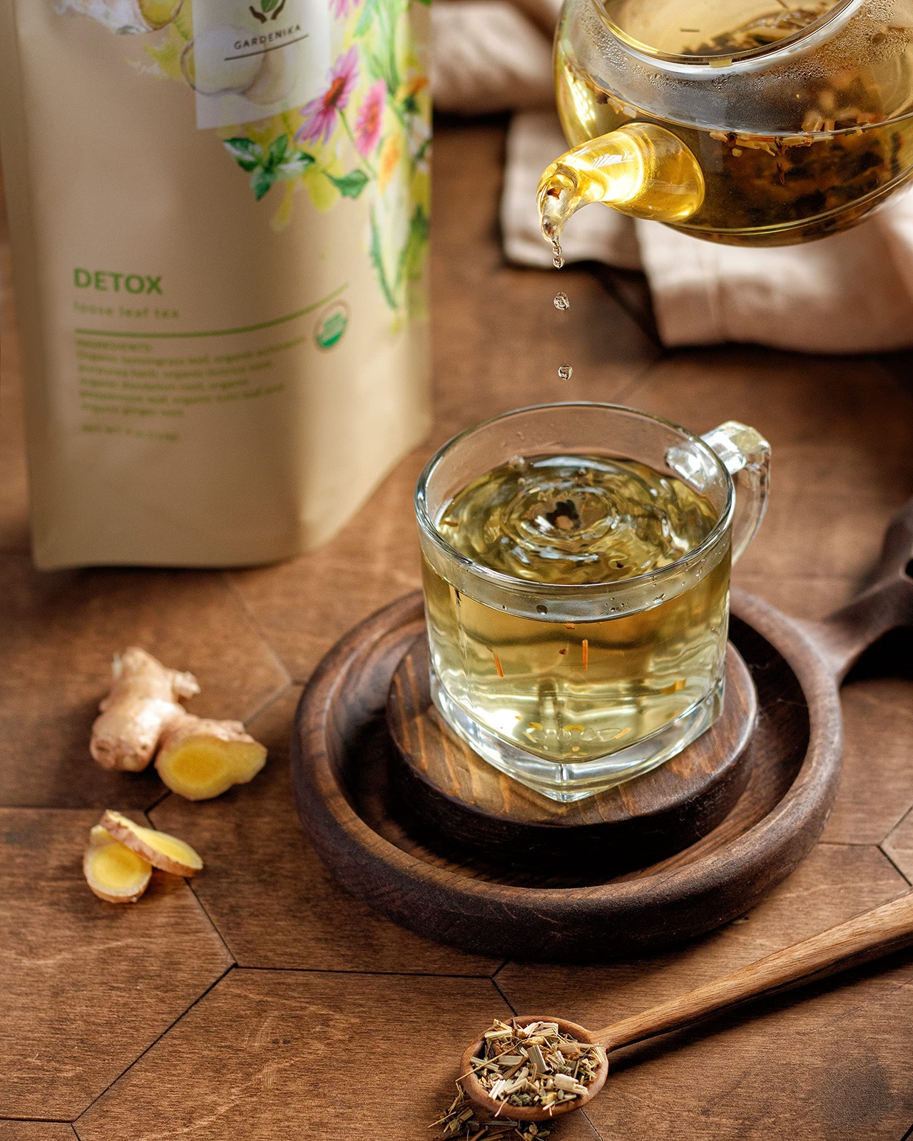 Organic Root Detox Loose Leaf Tea, Herbal, Caffeine-Free, KSA Kosher, Ayurvedic
