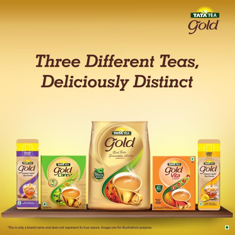 Tata Tea Gold 250 gram, Assam Teas With Gently Rolled Aromatic Long Leaves