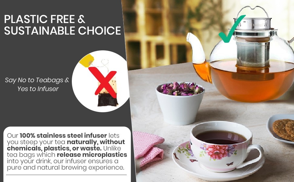 Lexlion Water Bottle Tea Infuser for Loose Leaf Brewing – Reusable & Portable