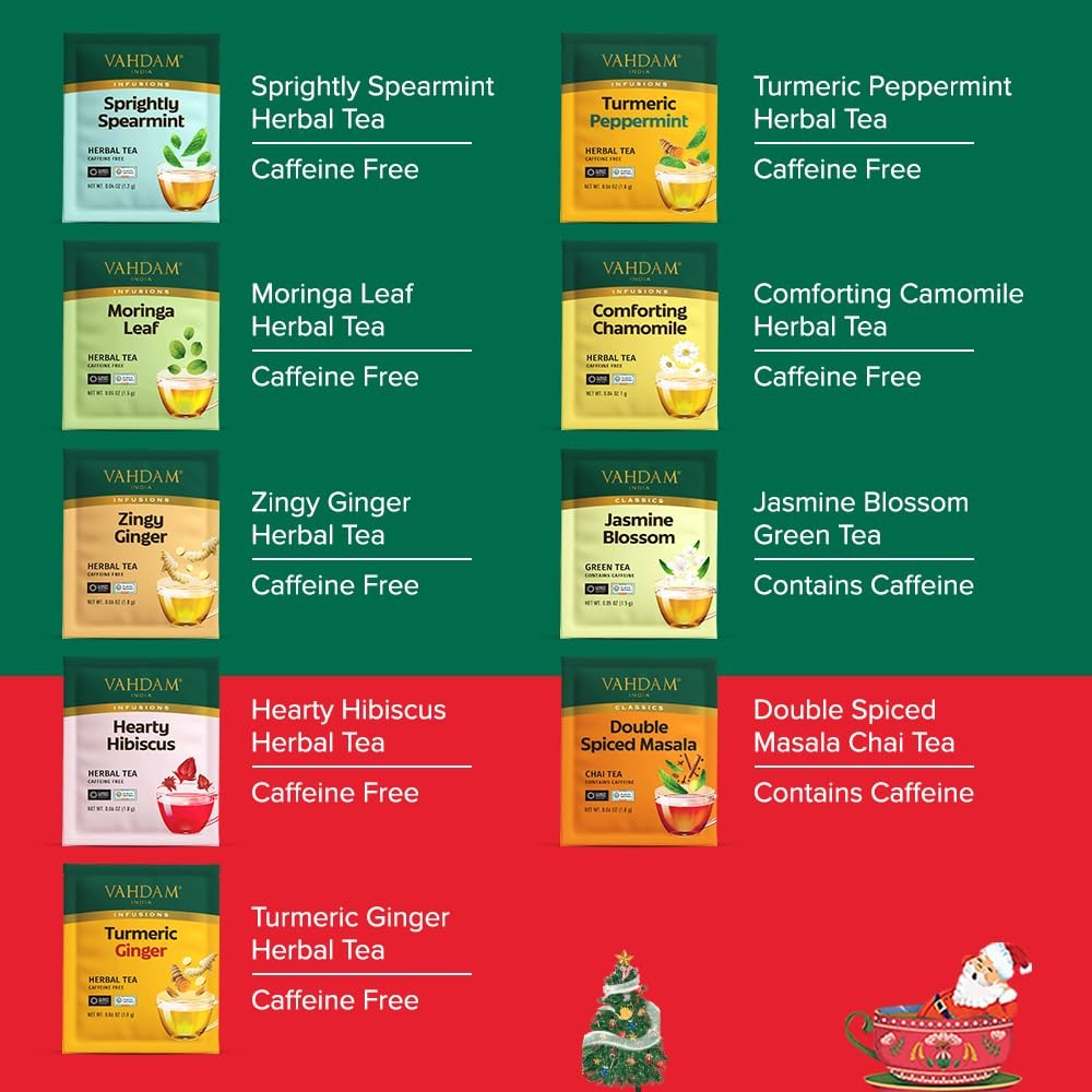 , Limited Edition Christmas Tea Gift Set | 45 Tea Bags, 9 Flavors – Holiday G…