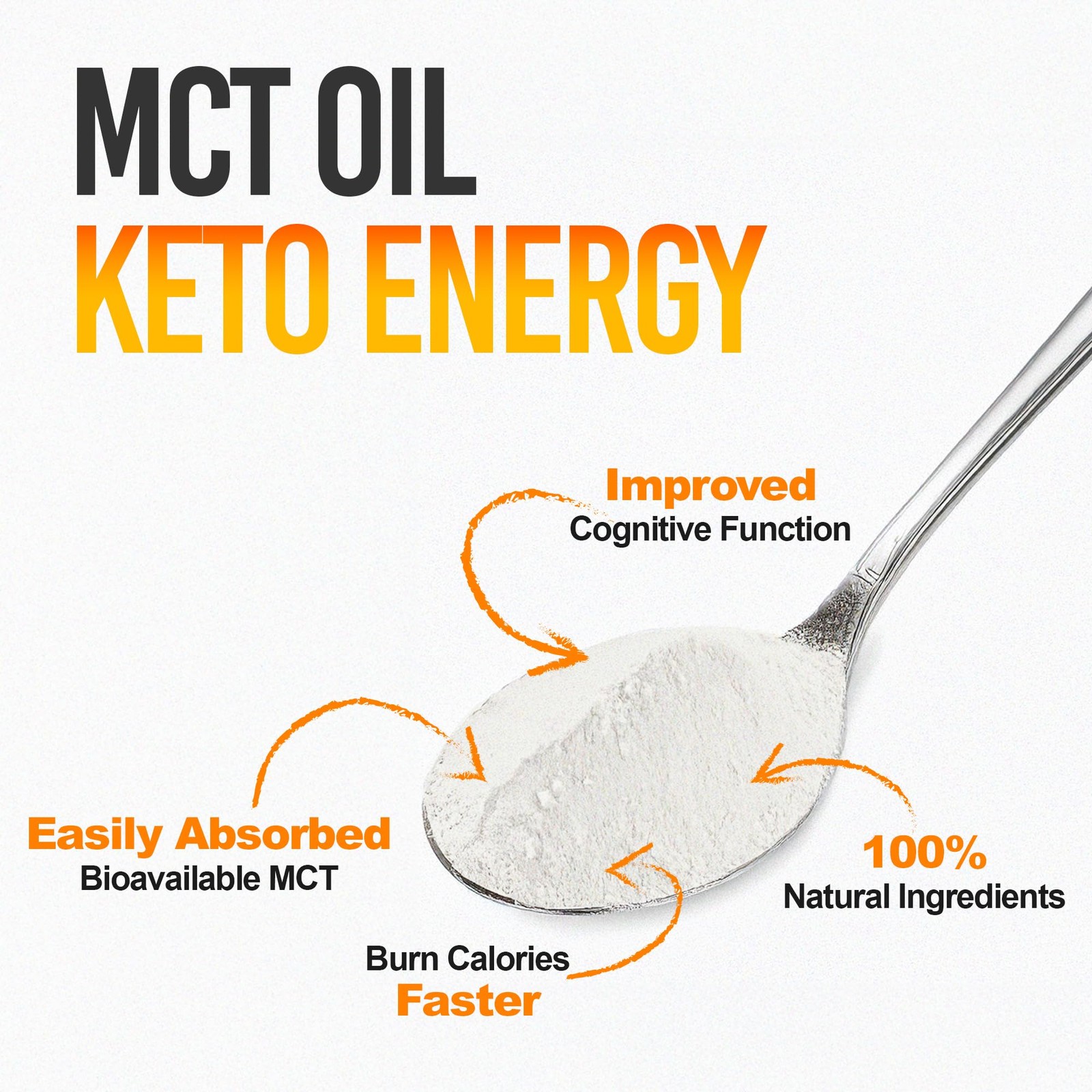 Intentionally Bare MCT Oil Powder – Unflavored Coconut 1 Pound (Pack of 1)