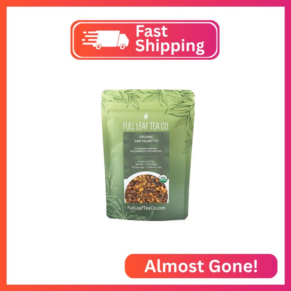 Organic Saw Palmetto – 2 oz Bag (approx. 30 servings) | Full Leaf Tea Co.
