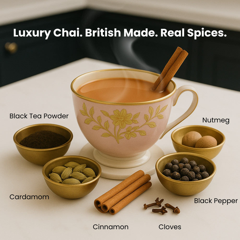 ‎Royal Chai Kashmiri Pink Chai Sweetened 10 Count Single Box Premium Instant Tea