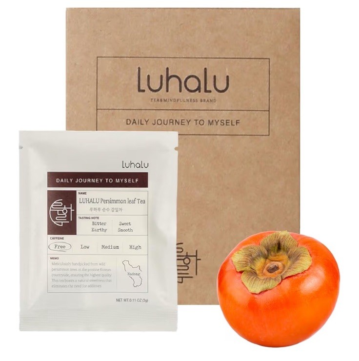 Korea Food LUHALU Premium Korean Persimmon Leaf Tea, Decaffeinated New AM1