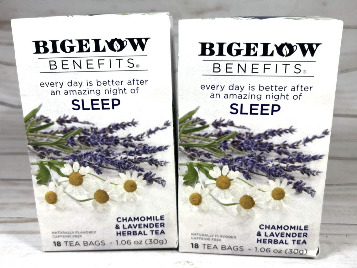 Begelow Benefits SLEEP Chamomile & Lavender Herbal Tea 18Ct (2pk) 11/27