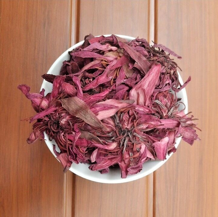 Blue,Red & White Lotus Flower Nymphaea Caerulea Natural Dry Herbal 3oz (1oz×3)