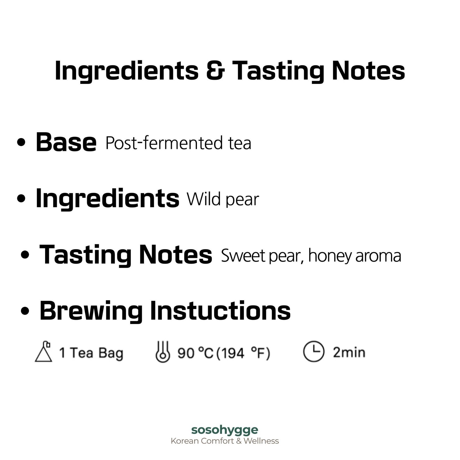 OSULLOC Jeju Moon Walk Pear Oolong Tea 3 Pyramid Teabags