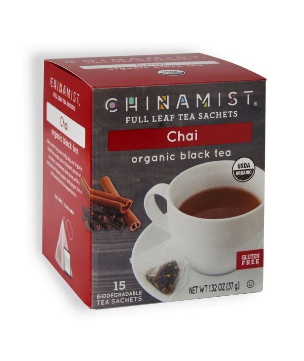 China Mist Chai Organic Black Tea, 15 count