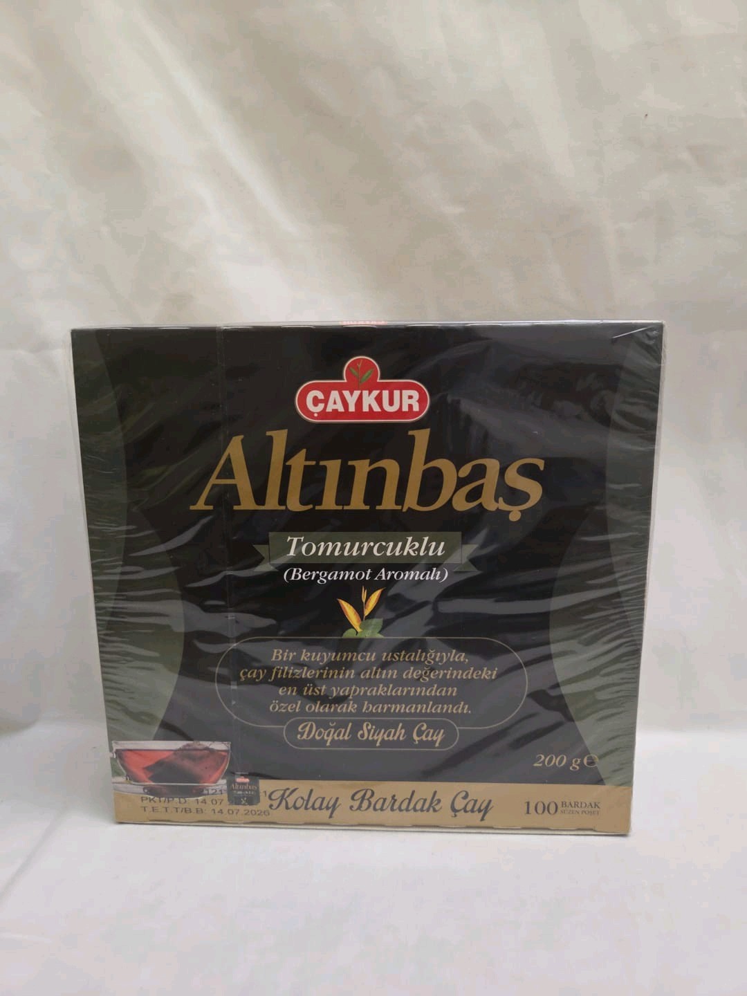 CAYKUR Altinbas Tomurcuklu , Kolay Bardak Cay 100 Teabags 200g/7.oz Exp:07/2026