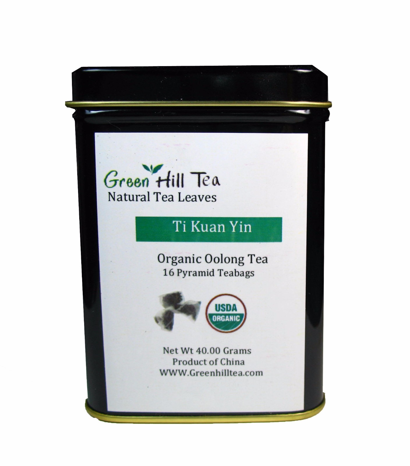 Organic Ti Kuan Yin oolong tea Jade Oolong loose leaf tea 16 tea bags