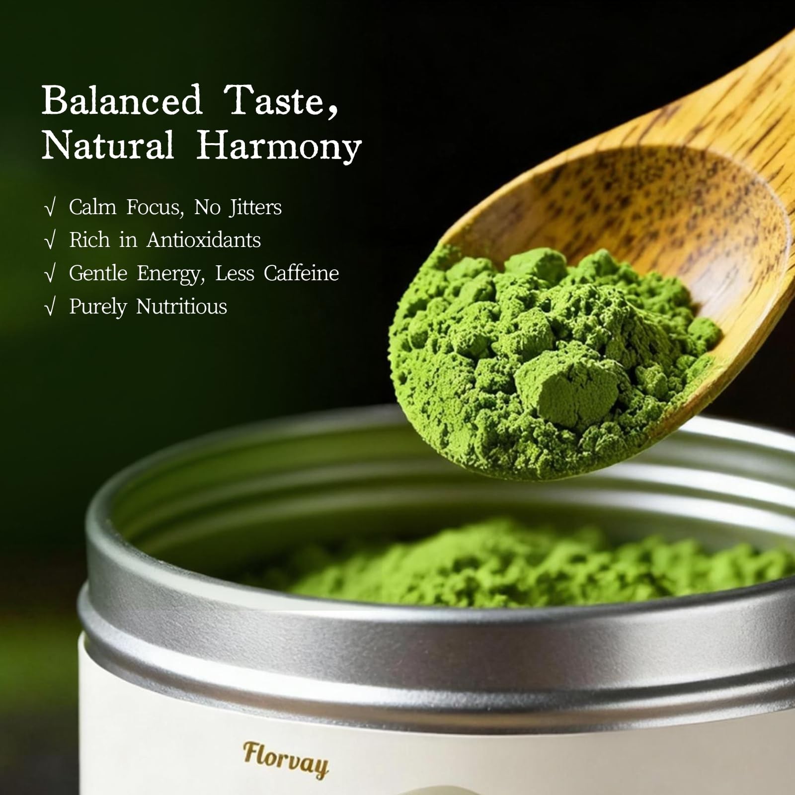 Japanese Ceremonial Grade Matcha Powder – USDA Organic | 3oz Tin | Smooth Tas…