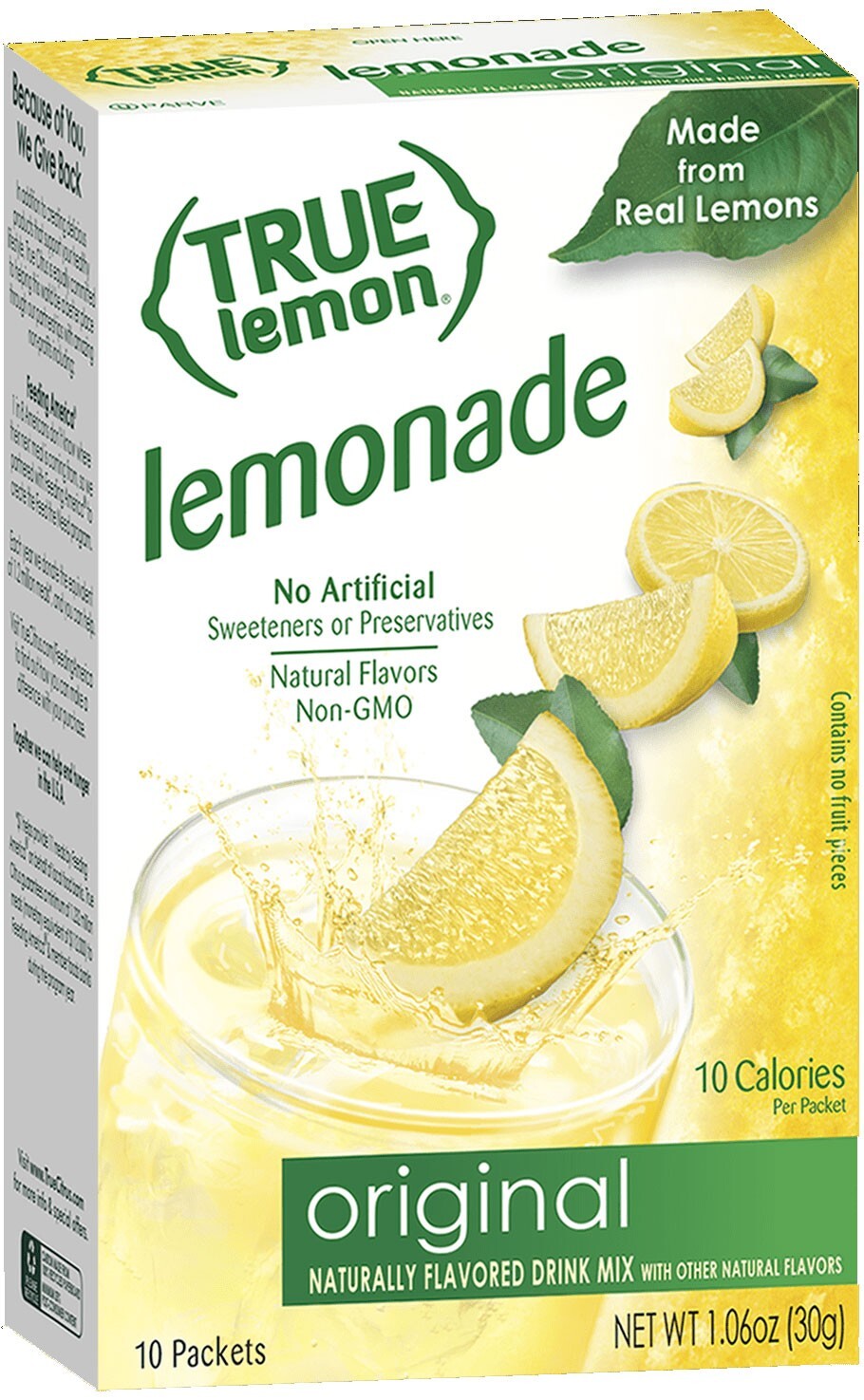 True Lemon Original Lemonade Flavor Packets – 10 Packets – Net Wt. 1.06 oz