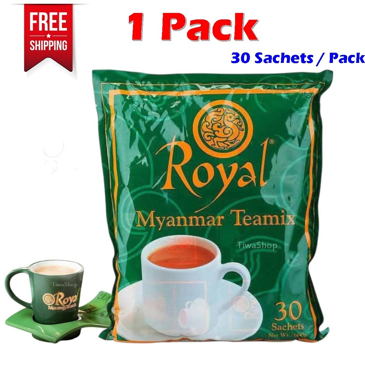 Burmese Teamix Royal Myanmar Tea Milk 3In1 Instant Tea 30 sachets