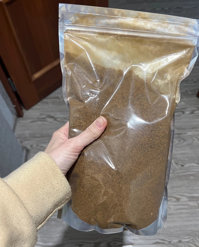 Chaga ground for brewing organic, hand-picked 1 kg Siberian tea